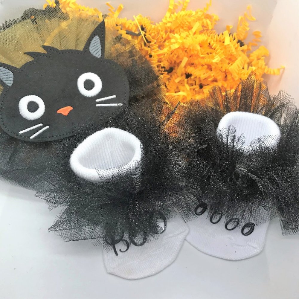 Organic Baby Lion Halloween Onesie & Hair Bow